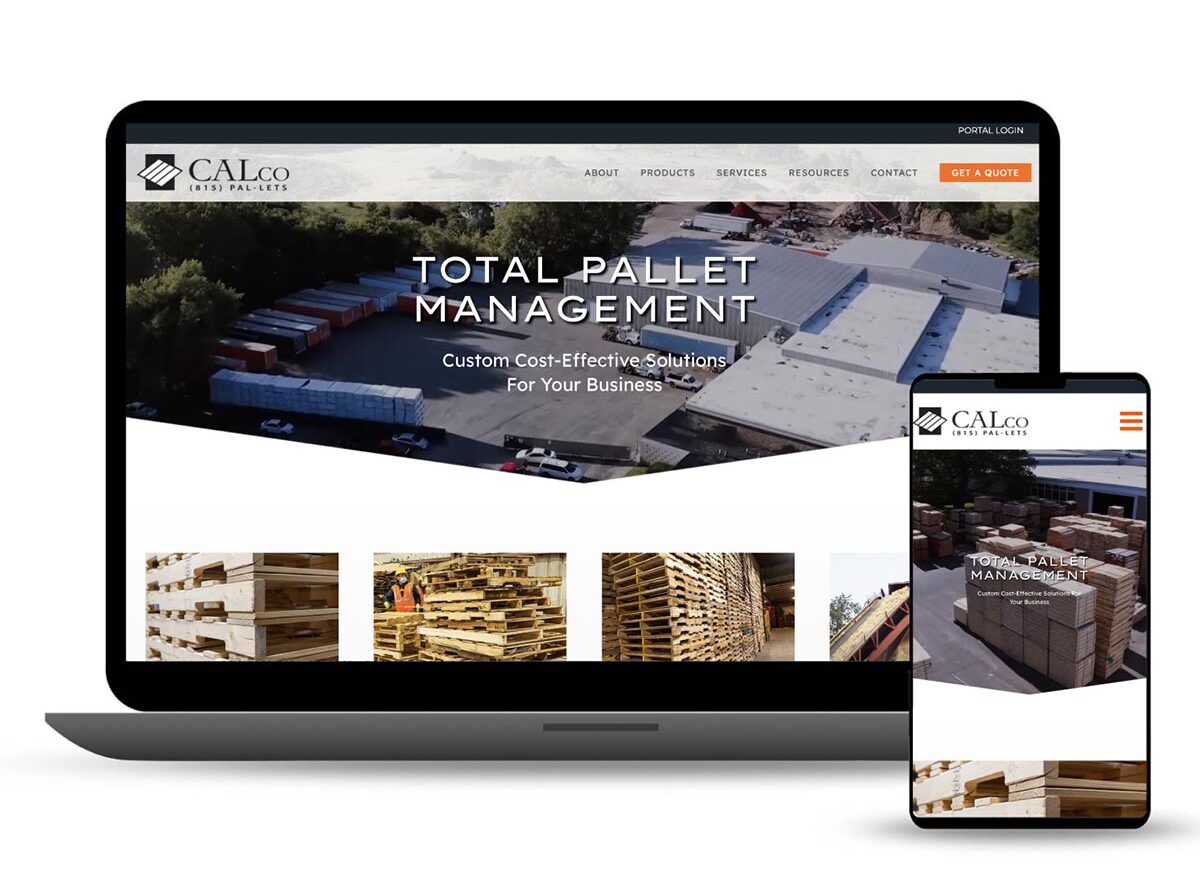 Calco Pallets website