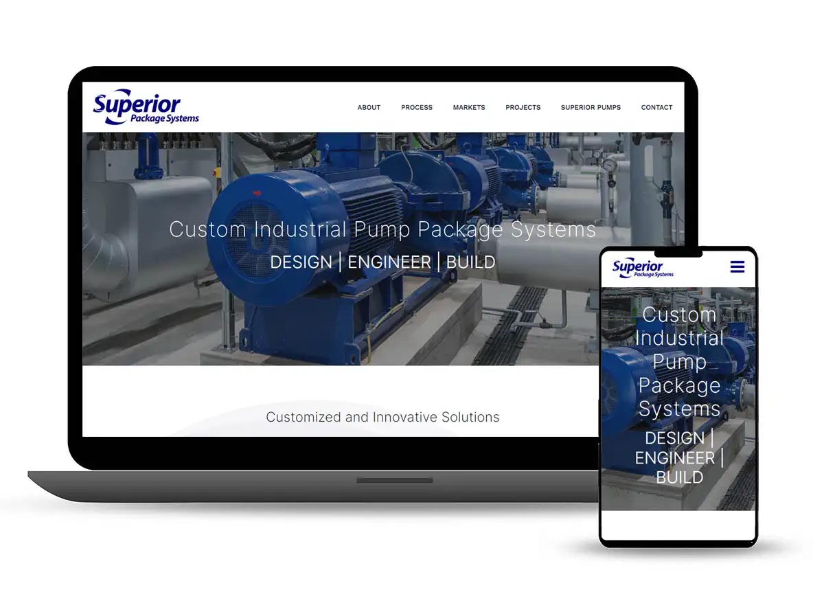 Superior Package Systems Website Design