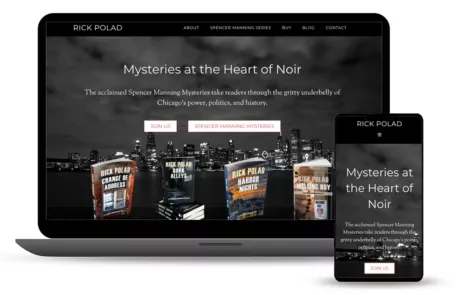 Rick Polad Author Website Design
