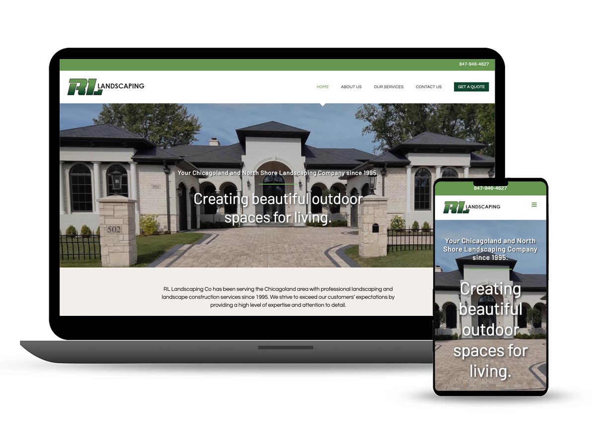 web design for landscaping companies