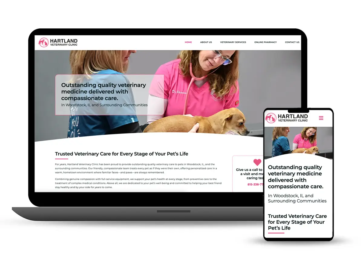 Hartland Vet Clinic Website